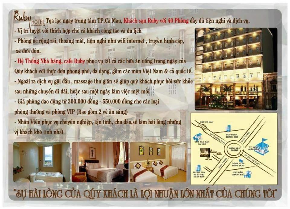 Ruby Ca Mau Hotel Eksteriør billede